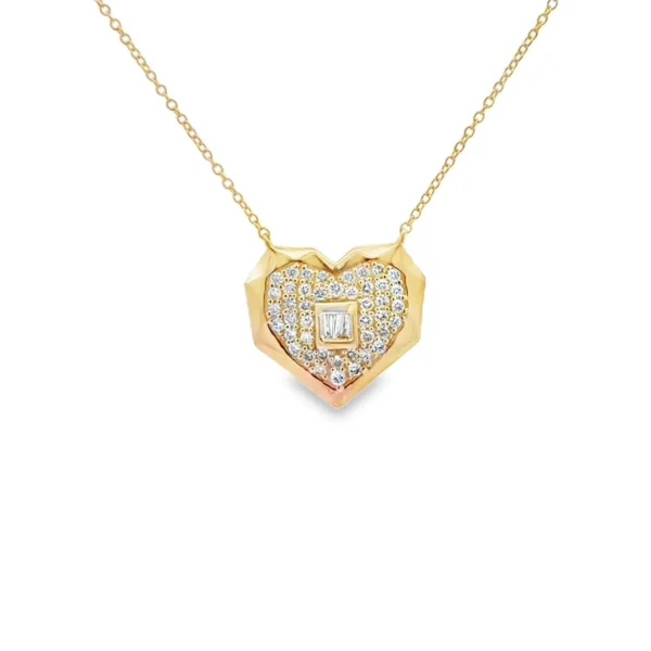 Heart Diamond Pendant Necklace
