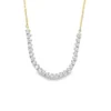Curved Diamond Bar Necklace
