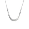 Graduated Diamond Bar Necklace