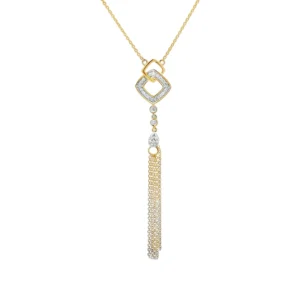 Diamond Tassel Pendant Necklace