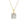 Round Diamond Solitaire Pendant