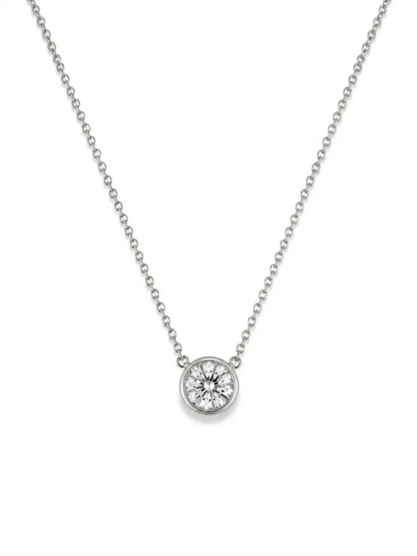 Bezel Set Diamond Pendant