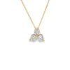 Three Stone Diamond Pendant