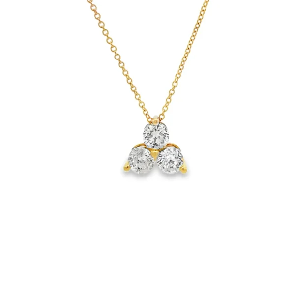 Three Stone Diamond Pendant