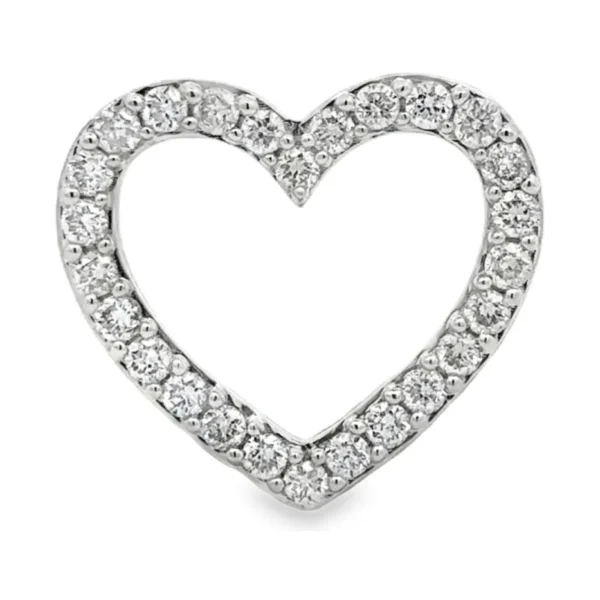 Heart Diamond Pendant Necklace