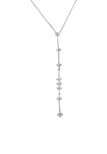 Diamond Drop Y Necklace