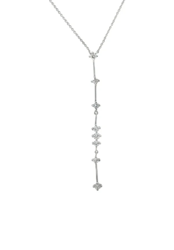 Diamond Drop Y Necklace
