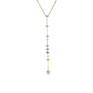 Diamond Drop Y Necklace