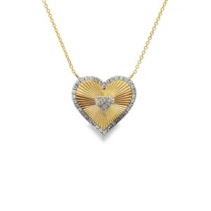Heart Diamond Pendant Necklace