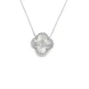 Clover Diamond Pendant Necklace