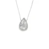Pear Diamond Pendant Necklace