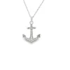 Diamond Anchor Pendant Necklace