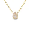 Pear Diamond Pendant Necklace