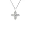 Floral Diamond Pendant Necklace