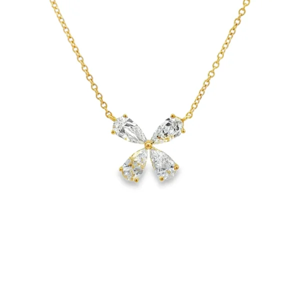 Butterfly Diamond Pendant Necklace