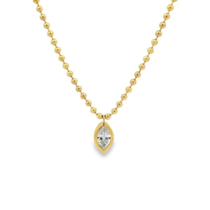 Marquise Diamond Pendant Necklace