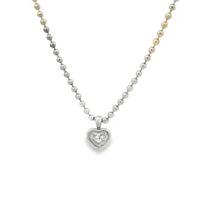 Heart Diamond Pendant Necklace