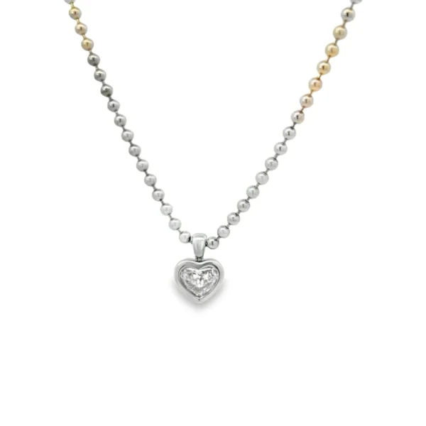 Heart Diamond Pendant Necklace