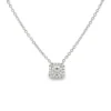 Halo Diamond Pendant Necklace