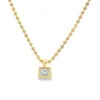 Princess Diamond Pendant Necklace