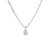 Pear Diamond Pendant Necklace