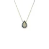 Teardrop Sapphire Pendant Necklace