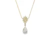 Opal Drop Pendant Necklace