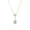 Opal Drop Pendant Necklace