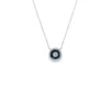 Halo Sapphire Pendant Necklace