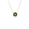Round Gemstone Pendant Necklace