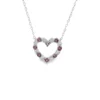 Heart Gemstone Diamond Necklace