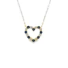 Heart Sapphire Diamond Necklace