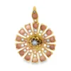 Sunburst Coral Pendant Necklace