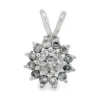 Diamond Cluster Pendant Necklace