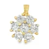 Diamond Cluster Pendant Necklace