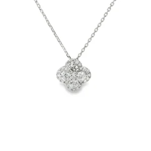 Clover Diamond Pendant Necklace
