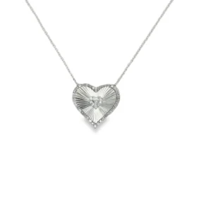 Heart Diamond Pendant Necklace