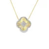 Clover Diamond Pendant Necklace