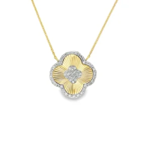 Clover Diamond Pendant Necklace