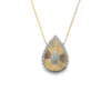 Teardrop Diamond Pendant Necklace