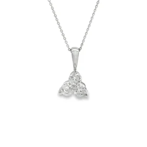 Three Stone Diamond Pendant
