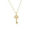 Heart Key Diamond Necklace