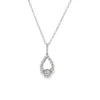 Teardrop Diamond Pendant Necklace