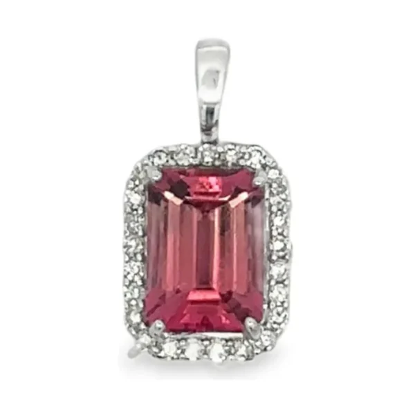 Emerald Cut Gemstone Pendant