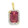 Emerald Cut Gemstone Pendant