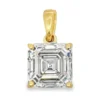 Square Cut Diamond Pendant
