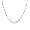 Station Diamond Curved Necklace