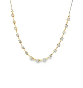 Station Diamond Chain Necklace