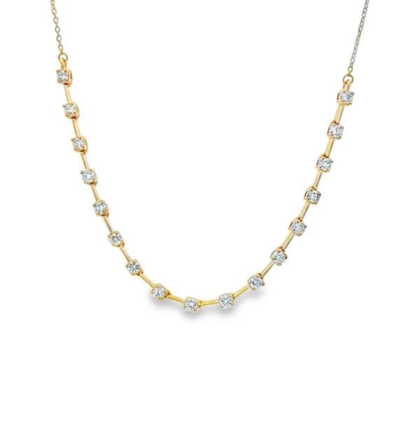 Station Diamond Chain Necklace