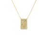 Diamond Cross Tag Necklace